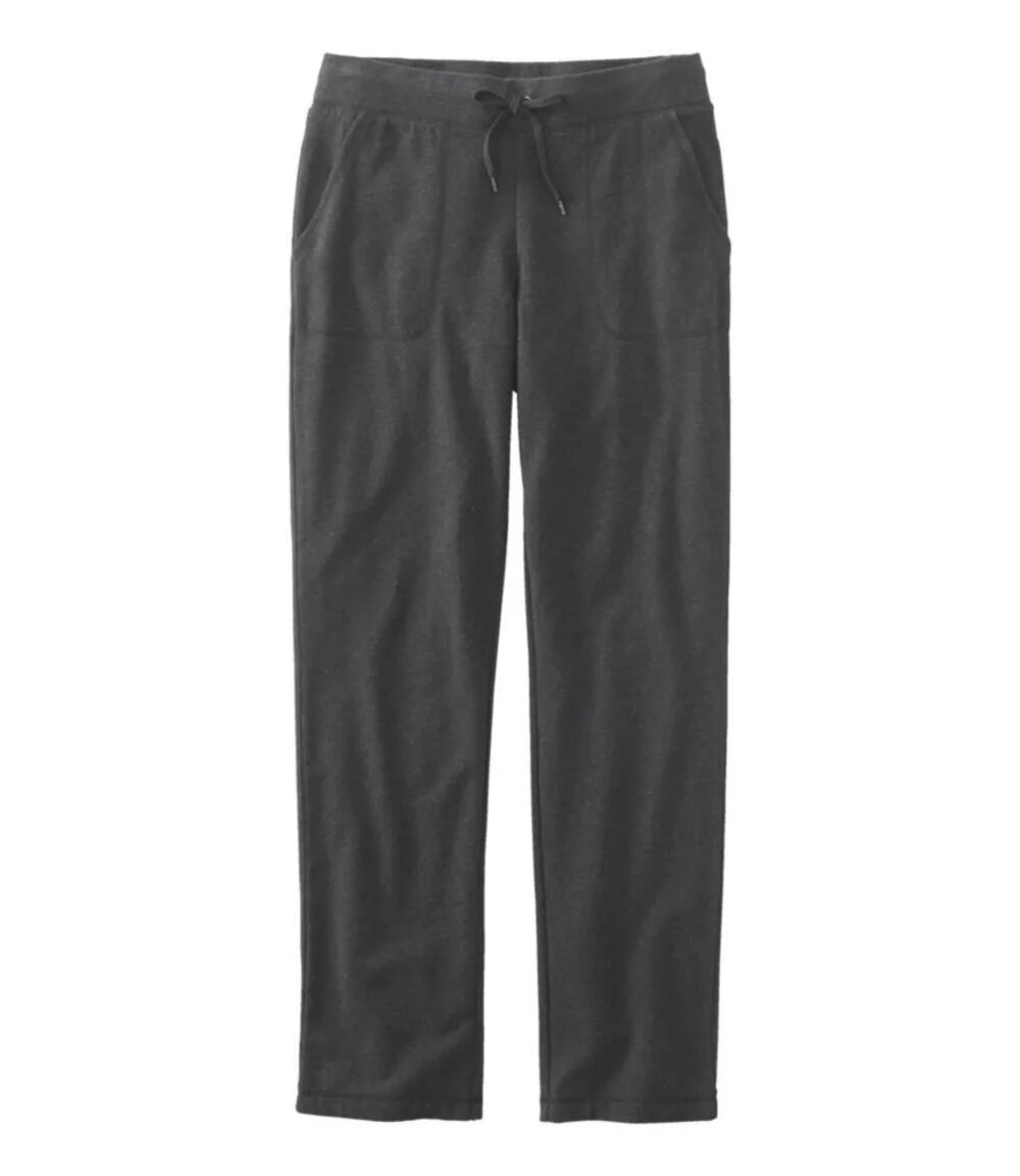 L.L.Bean Womens Ultrasoft Straight Leg Sweatpants Size L Gray Lounge Casual Cozy